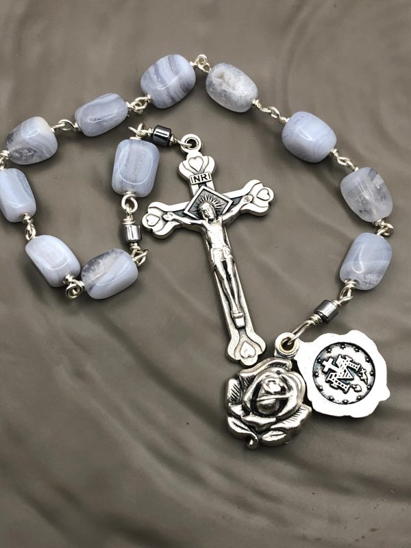 Blue lace agate tenner - - Image 3