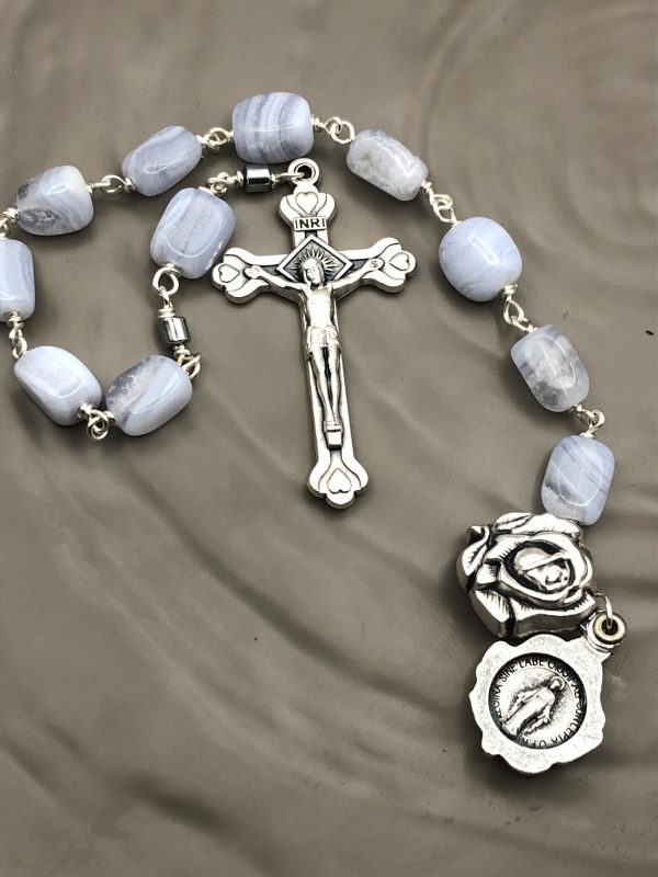 Blue lace agate tenner - - Image 4