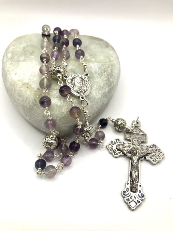 Sunset Duredite bead rosary - Image 3