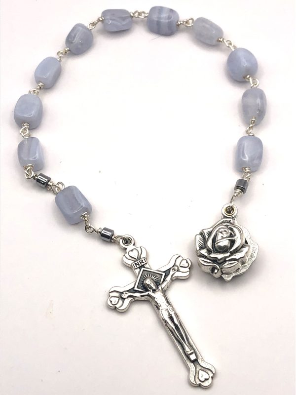 Blue lace agate tenner - - Image 2