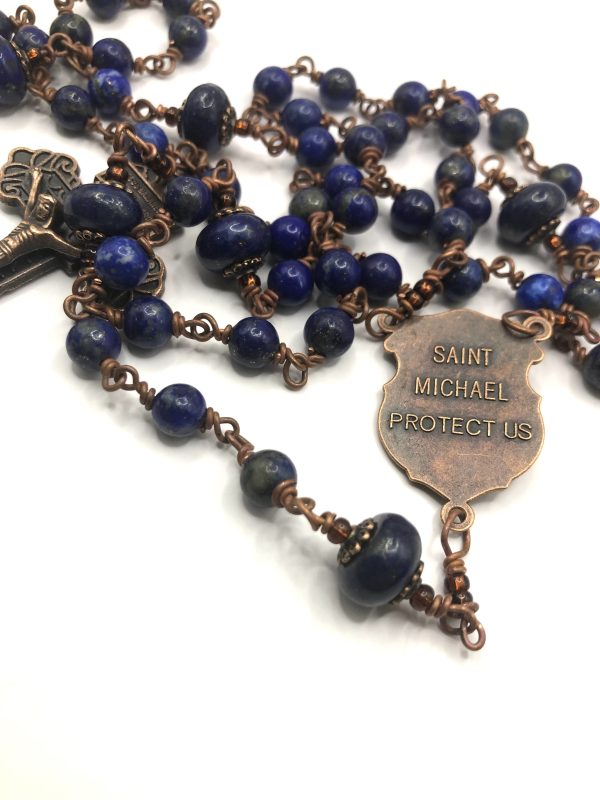 St Michael the Archangel Vintage style rosary - Image 6