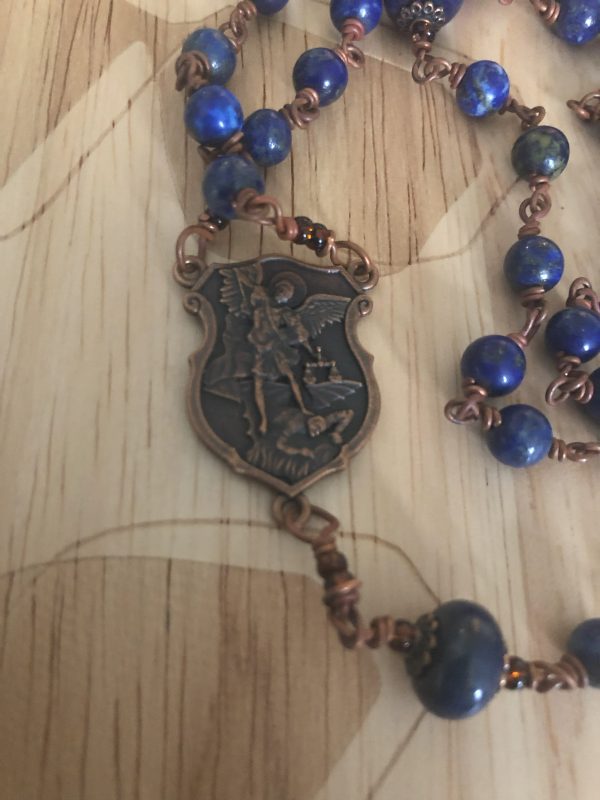 St Michael the Archangel Vintage style rosary - Image 3