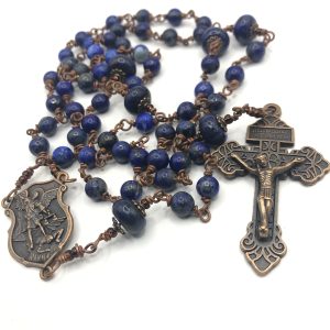 St Michael the Archangel Vintage style rosary