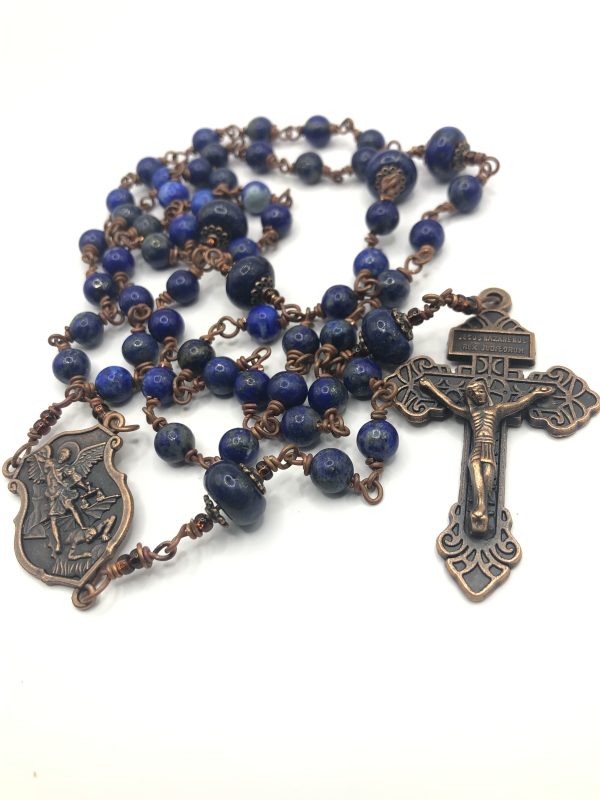 St Michael the Archangel Vintage style rosary