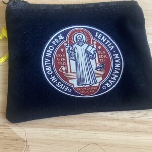 St Benedict  rosary purse