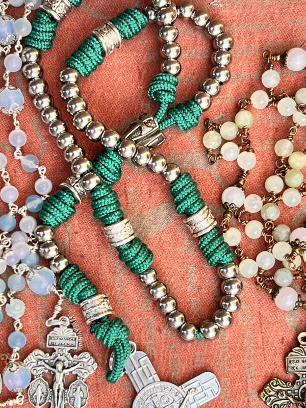 Soft Agate and Opalite Rosary - Image 7
