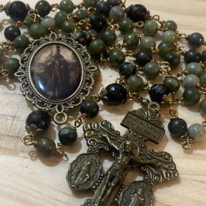 St Patrick Rosary handcrafted