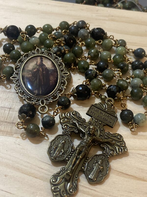 St Patrick Rosary handcrafted