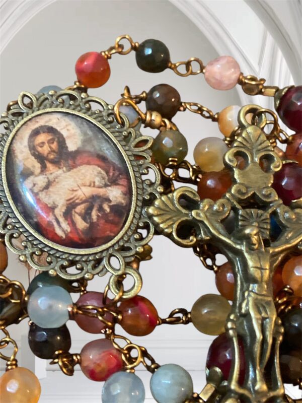 Good Shepherd Stained Glass Agate! - Image 3