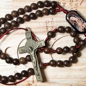 Walnut bead rosary