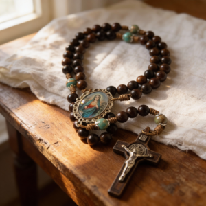 Wooden Rosary of the Immaculate Heart