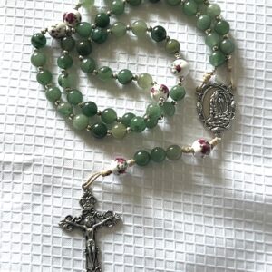 Aventurine and flowers